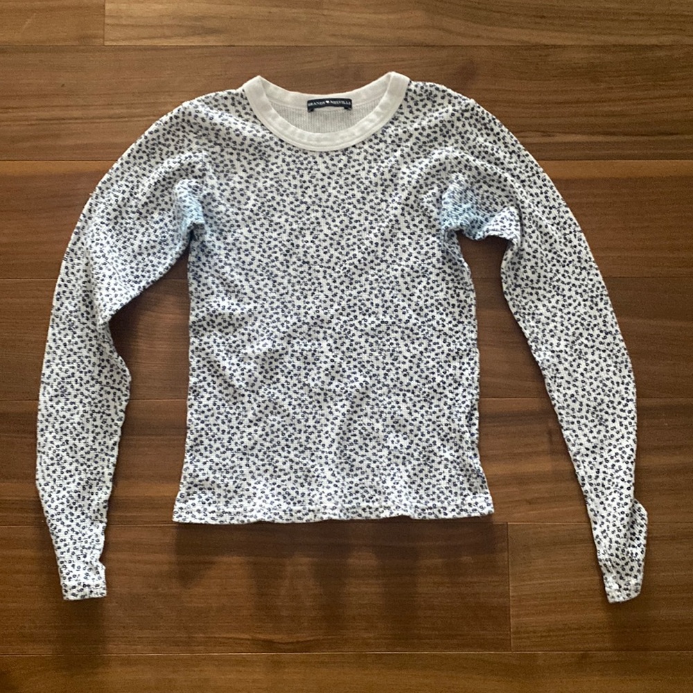 Brandy Thermal Floral Top